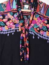 アメリカ製 ボウタイ プルオーバーブラウス