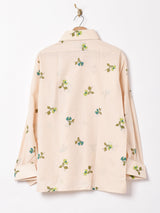 70‘s 花柄 長袖シャツ