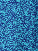 総柄 長袖 ボウタイブラウス