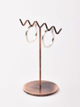 シルバー フープピアス