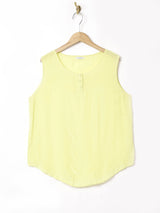 スリーブレス シルクトップス