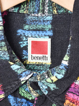 総柄 半袖シャツ