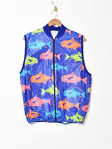 総柄 ペーパーベスト