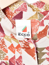 総柄 ドルマンスリーブ 長袖ブラウス