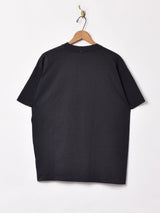 オオカミ モノトーン プリントTシャツ