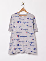 Champoin 総柄 プリントTシャツ