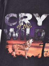 ウルフ 両面プリントTシャツ