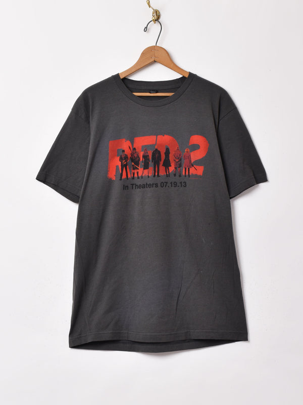 「RED 2」 プリントTシャツ