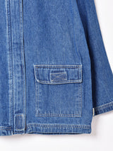 フード付き デニムジャケット