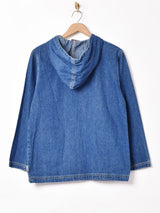 フード付き デニムジャケット