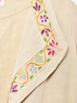 イタリア製 刺繍入り レースアップジャケット