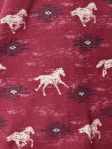 総柄 長袖シャツ