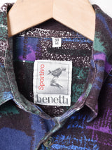 総柄 長袖シャツ