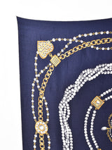 織り柄 ジュエリーデザイン スカーフ