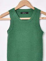 【3色展開】Meridianリブニットノースリーブトップス