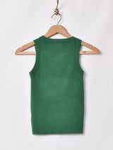 【3色展開】Meridianリブニットノースリーブトップス