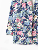 アメリカ製 花柄 ビッグシルエット テーラードジャケット