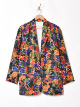 花柄 シルクジャケット