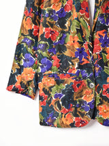 花柄 シルクジャケット