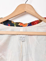 花柄 シルクジャケット