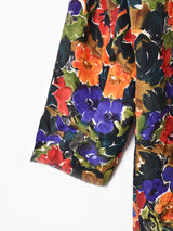 花柄 シルクジャケット