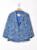 総柄 テーラードジャケット