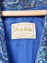 総柄 テーラードジャケット