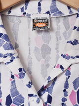 70's フランス製 総柄 プルオーバーシャツ