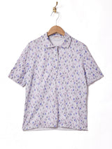 70's フランス製 総柄 プルオーバーシャツ