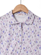 70's フランス製 総柄 プルオーバーシャツ