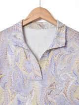 70's 総柄 プルオーバーシャツ