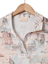 70's 総柄 プルオーバーシャツ