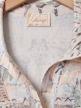 70's 総柄 プルオーバーシャツ