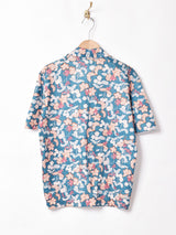 70's フランス製 総柄 プルオーバーシャツ