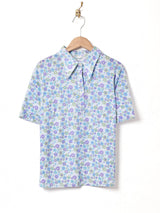 70's 花柄 プルオーバーシャツ