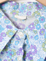 70's 花柄 プルオーバーシャツ