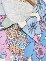 70's 花柄 プルオーバーシャツ