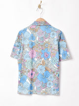 70's 花柄 プルオーバーシャツ