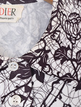 70's フランス製 総柄 プルオーバーシャツ