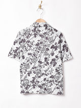 70's フランス製 総柄 プルオーバーシャツ