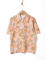 70's 花柄 プルオーバーシャツ