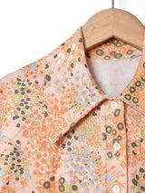 70's 花柄 プルオーバーシャツ