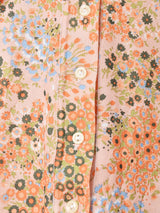 70's 花柄 プルオーバーシャツ