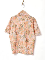 70's 花柄 プルオーバーシャツ