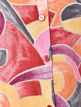 総柄 半袖シャツ