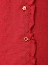 長袖 フリルブラウス