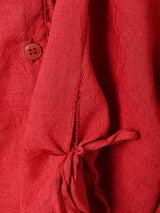 長袖 フリルブラウス