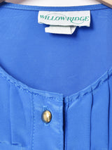 アメリカ製 ノーカラー長袖ブラウス