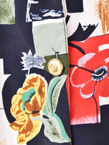 総柄 長袖シャツ