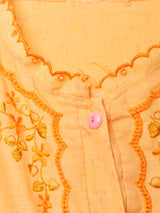 後染め 長袖ワンピース